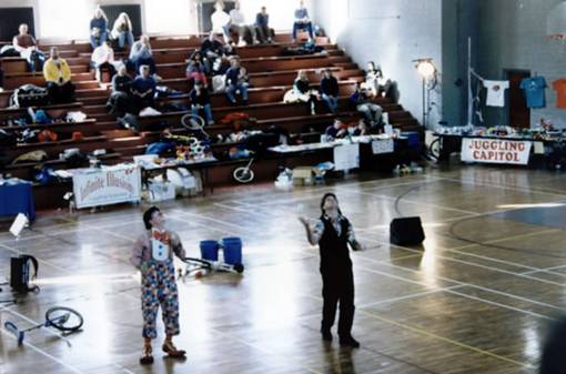 Bruce Sarafian and helper