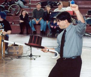 Randy with hat and cane