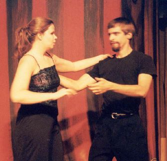 Whitney and Dan dancing the salsa